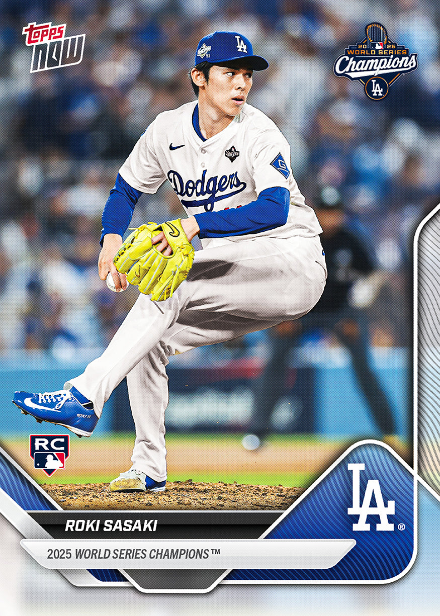 2025 World Series Champions - Los Angeles Dodgers - MLB Topps NOW® 15-Card Team Set