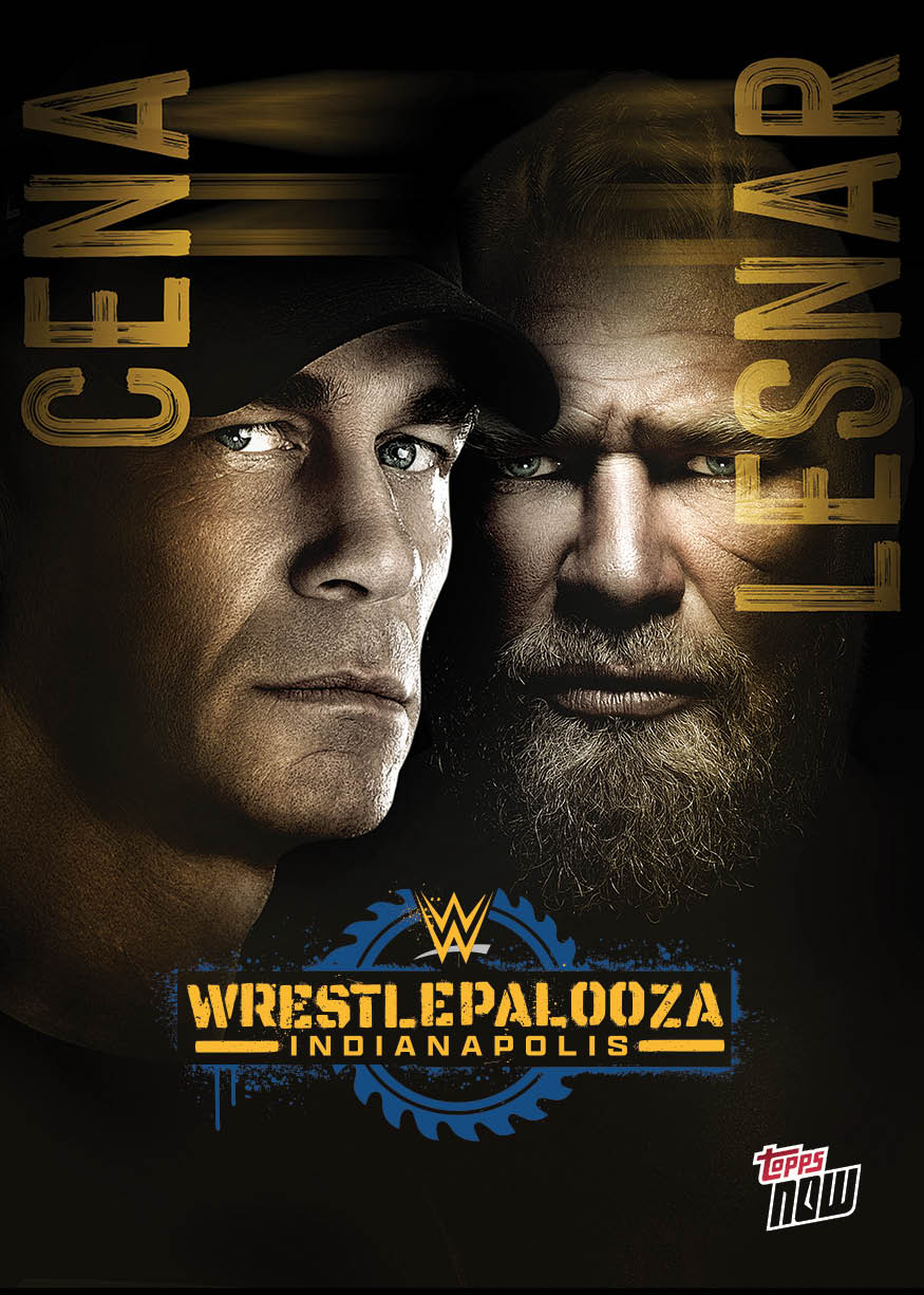 John Cena/Brock Lesnar - 2025 WWE Topps NOW® - Card WPZA - PR: 1584