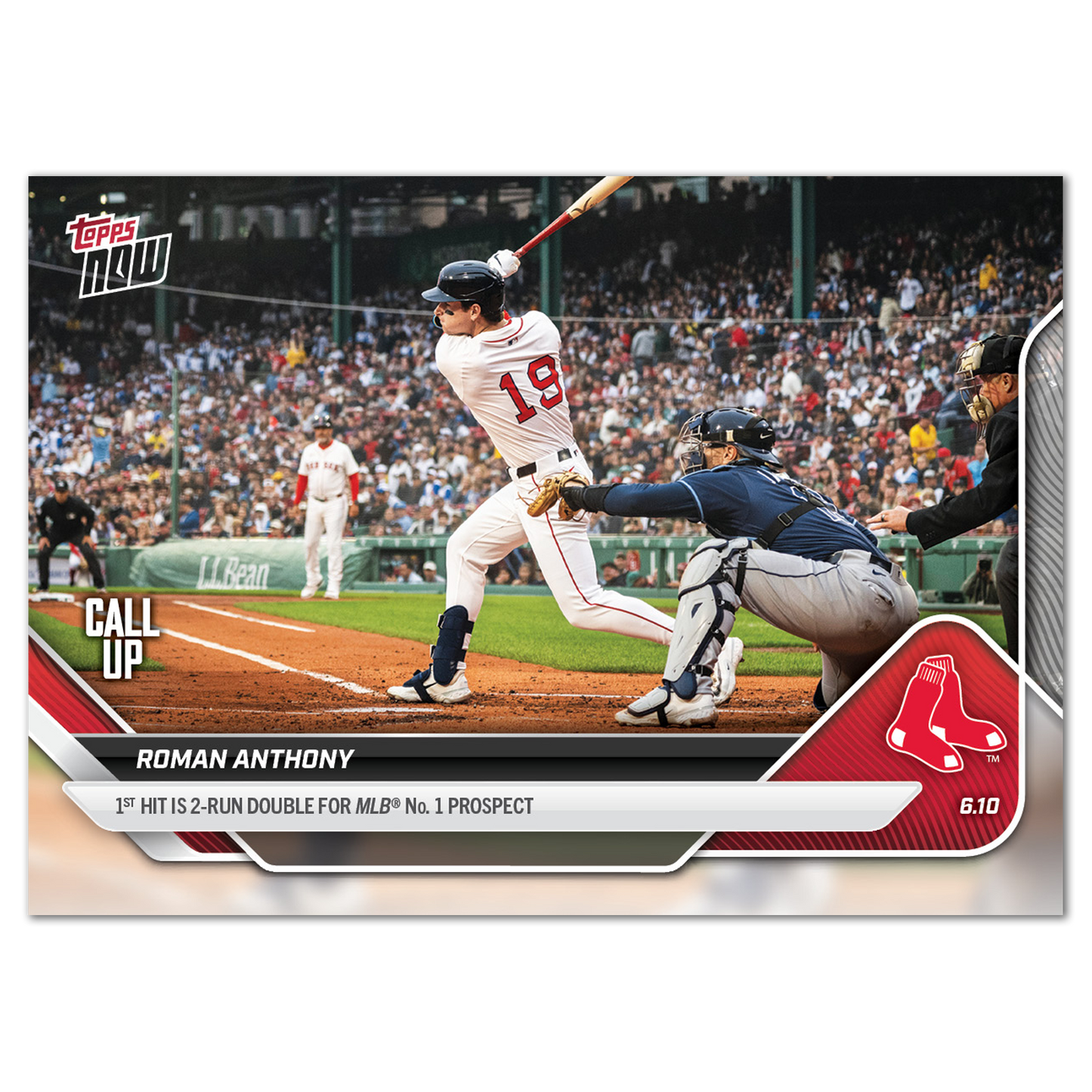 Roman Anthony - 2025 MLB Topps NOW® - Card 285 - PR: 5797