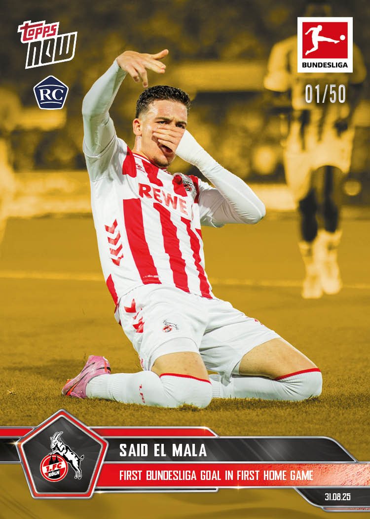 Said El Mala - 2025-26 Bundesliga Topps NOW® - Card 15 - PR: 1212