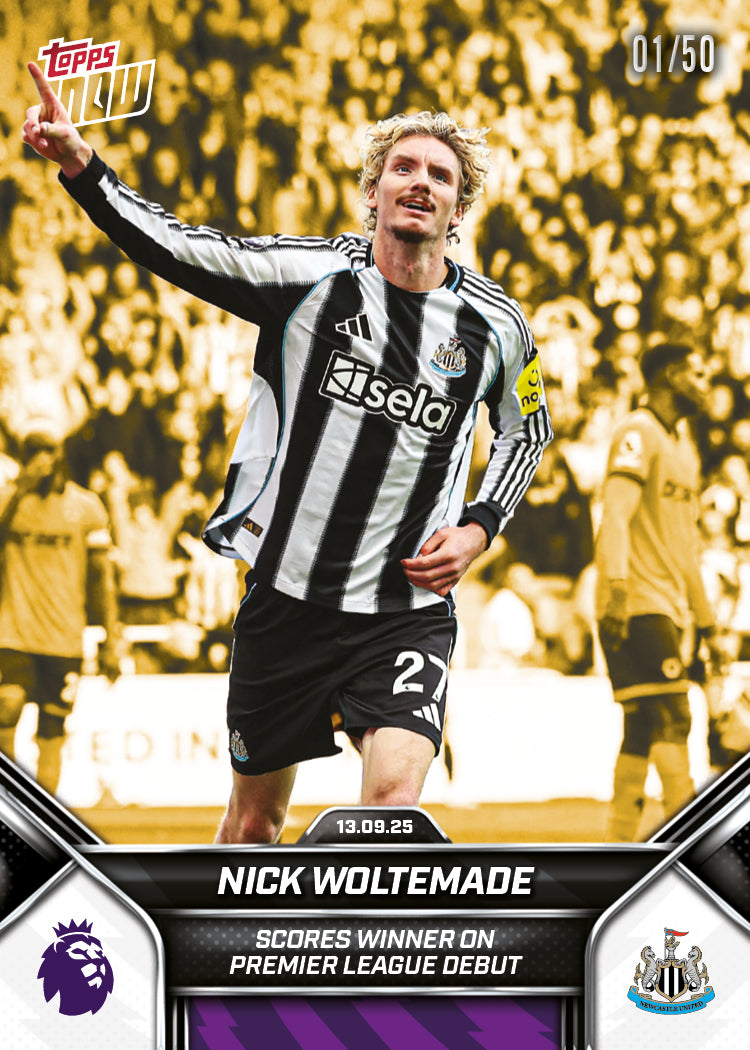 Nick Woltemade - 2025-26 Premier League Topps NOW® - Card 18 - PR: 723