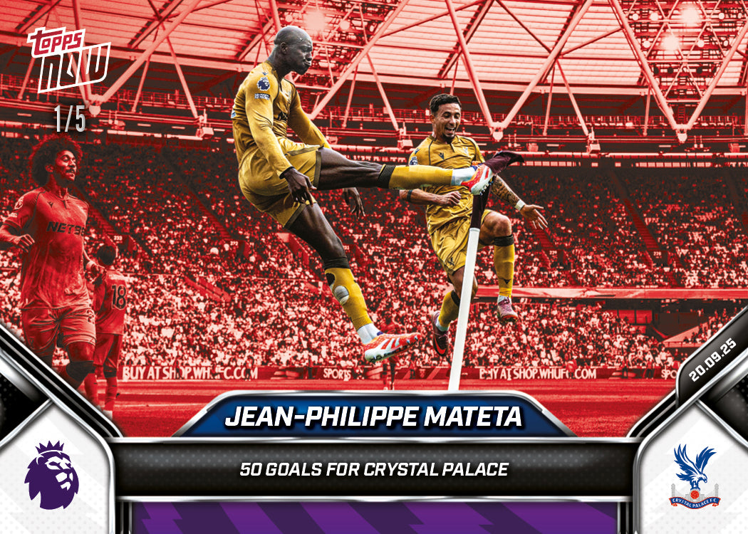Jean-Philippe Mateta - 2025-26 Premier League Topps NOW® - Card 22 - PR: 211