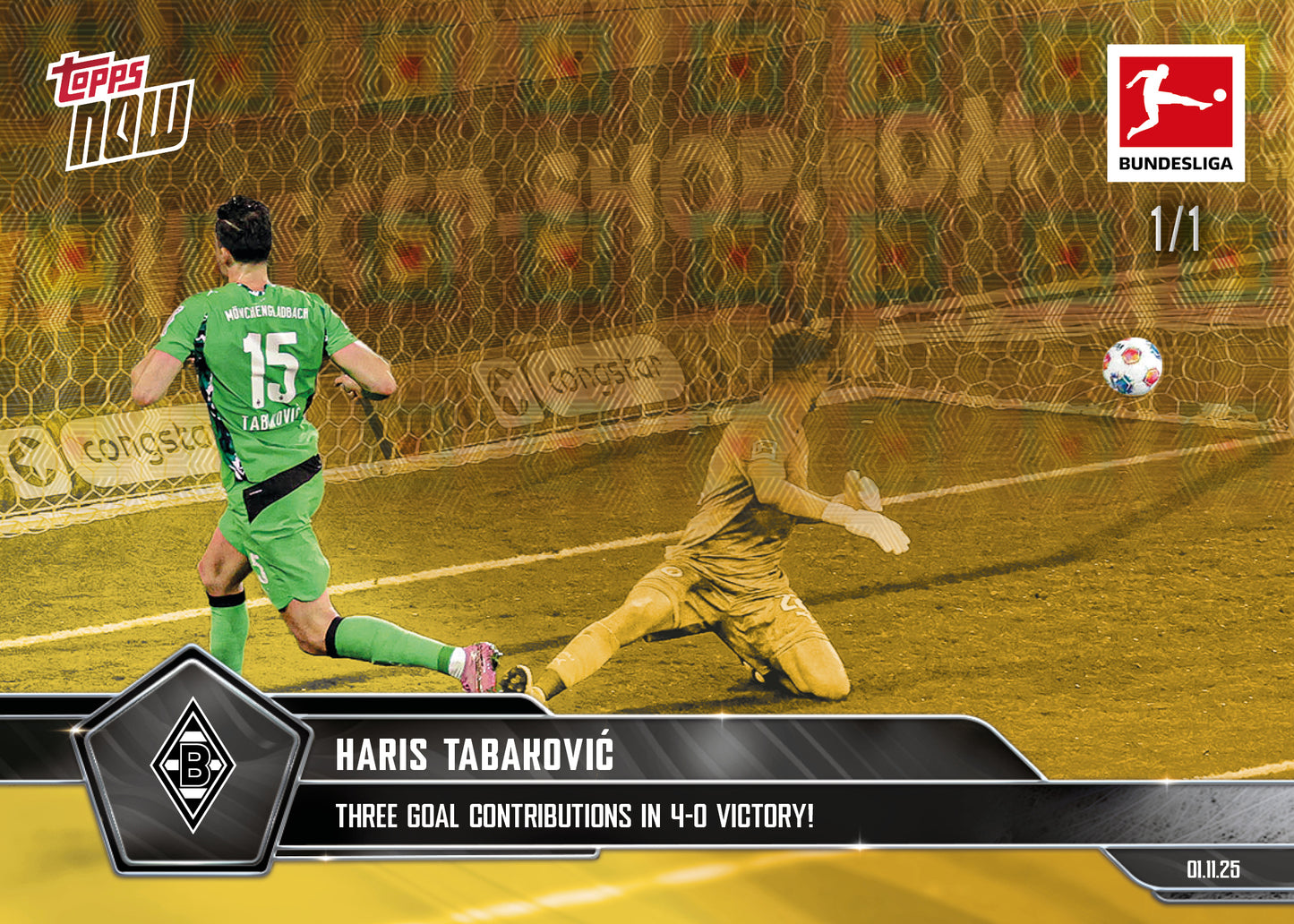 Haris Tabaković - 2025-26 Bundesliga Topps NOW® - Card 52