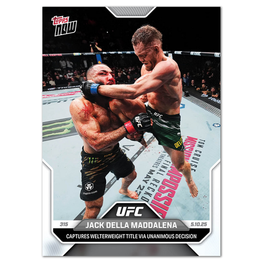 Jack Della Maddalena - 2025 UFC Topps NOW® - Card 13 - LOOK FOR AUTOS - PR: 1347