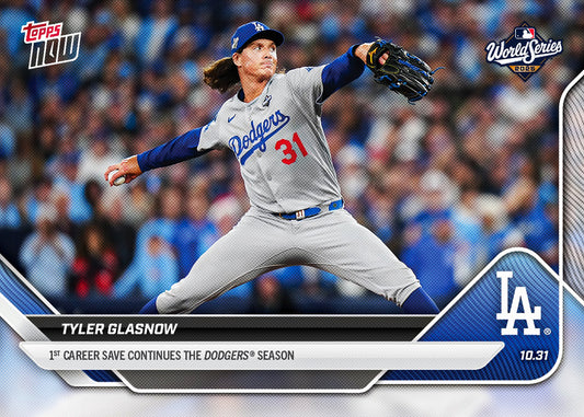 Tyler Glasnow - 2025 MLB Topps NOW® - Card 917 - PR: 3021