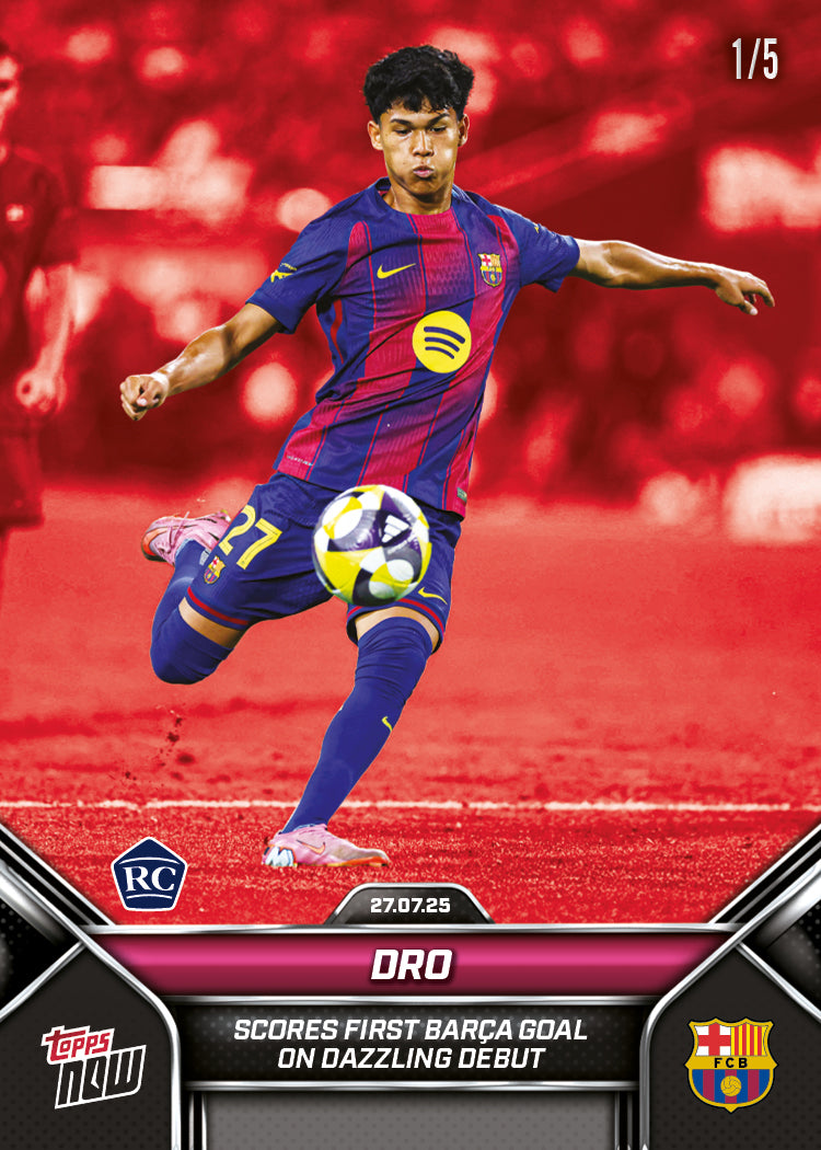 Pedro Fernandez - 2025 FC Barcelona Topps NOW® - Card 3 - PR: 1671