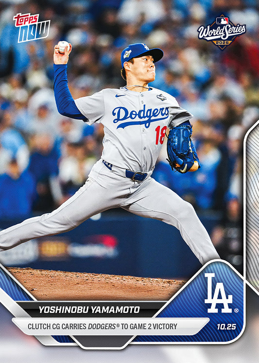 Yoshinobu Yamamoto - 2025 MLB Topps NOW® - Card 901 - PR: 20555