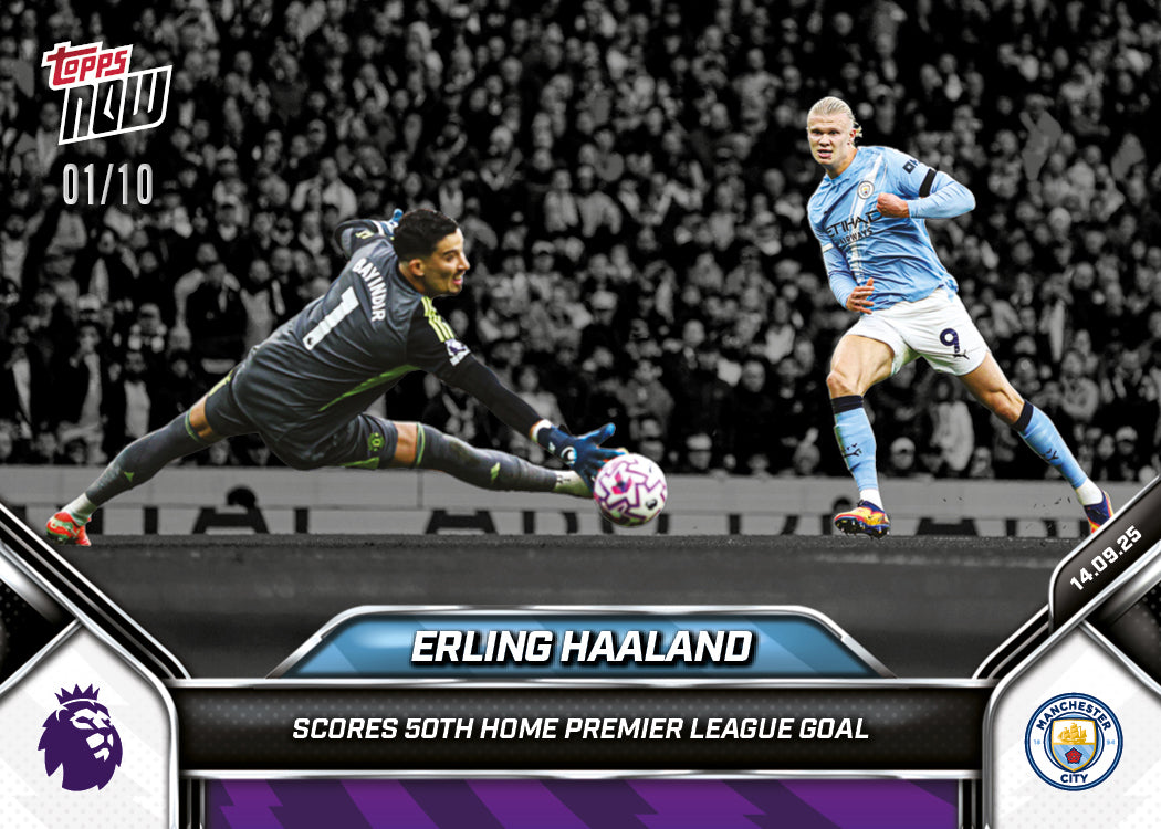 Erling Haaland - 2025-26 Premier League Topps NOW® - Card 20 - PR: 1137