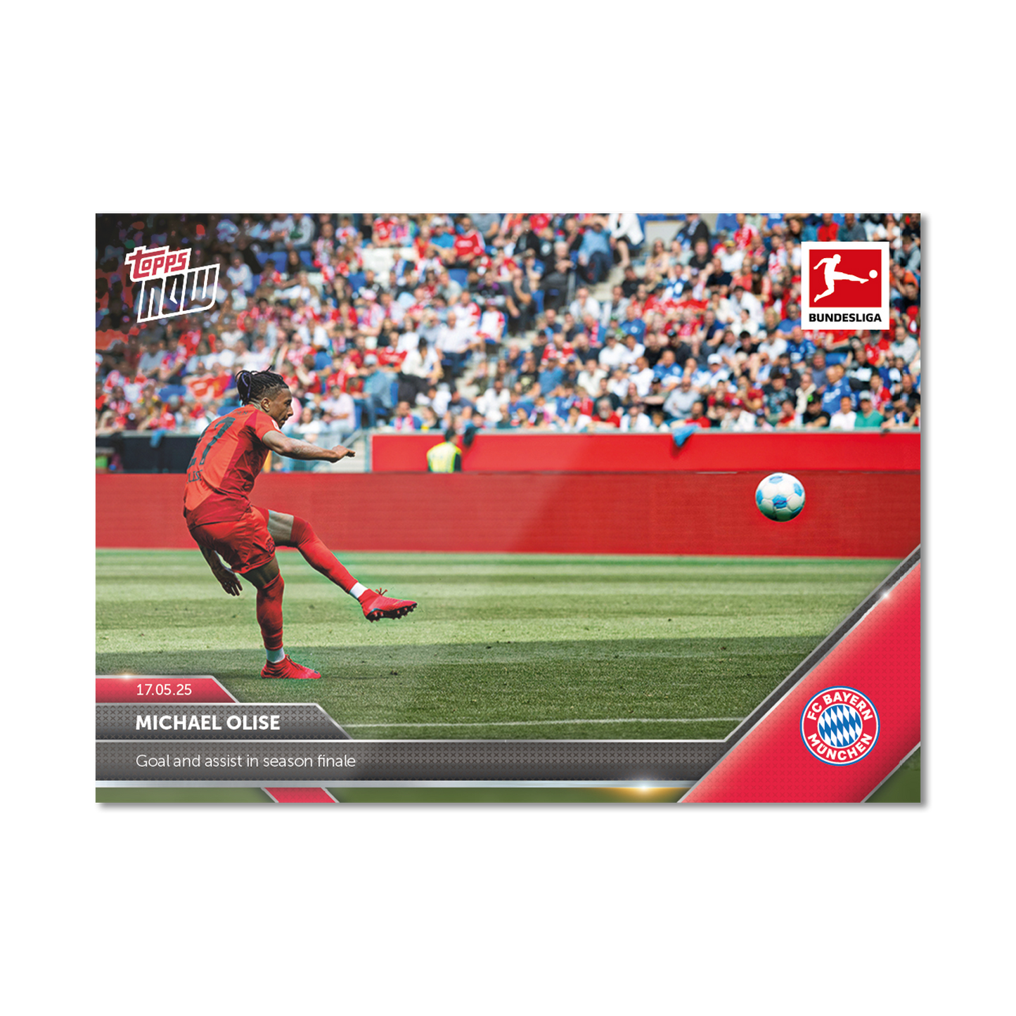 Michael Olise - 2024-25 Bundesliga Topps NOW® - Card 193 - PR: 295