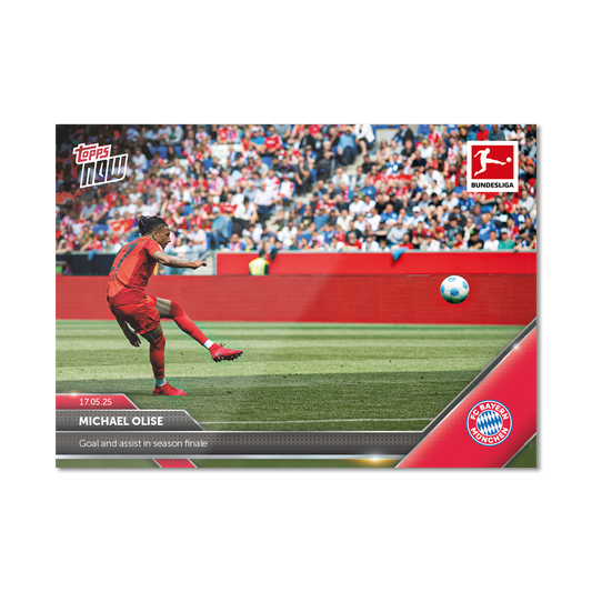 Michael Olise - 2024-25 Bundesliga Topps NOW® - Card 193 - PR: 295