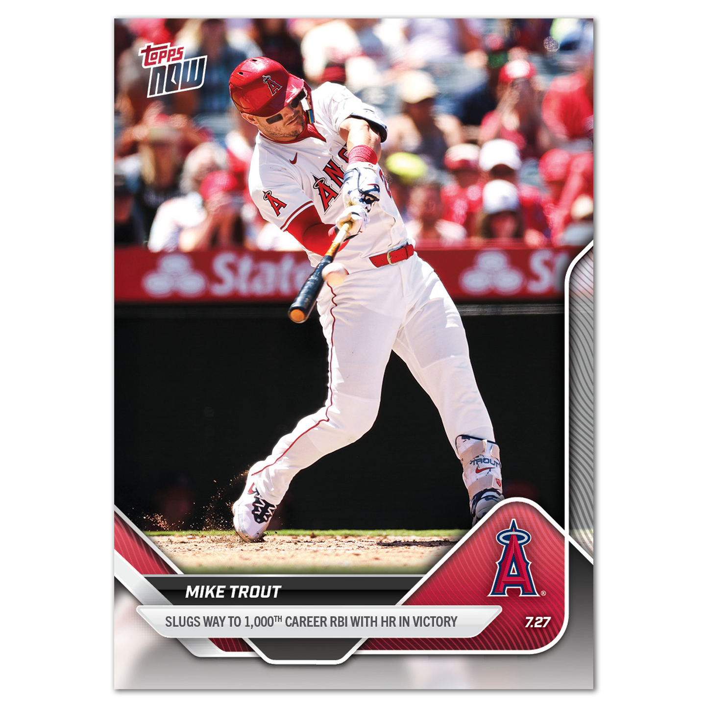 Mike Trout - 2025 MLB Topps NOW® - Card 470 - LOOK FOR AUTOS - PR: 3651
