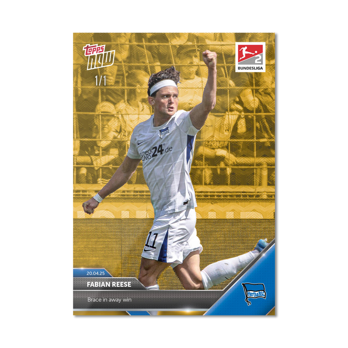 Fabian Reese - 2024-25 Bundesliga Topps NOW® Card 171 - PR: 184