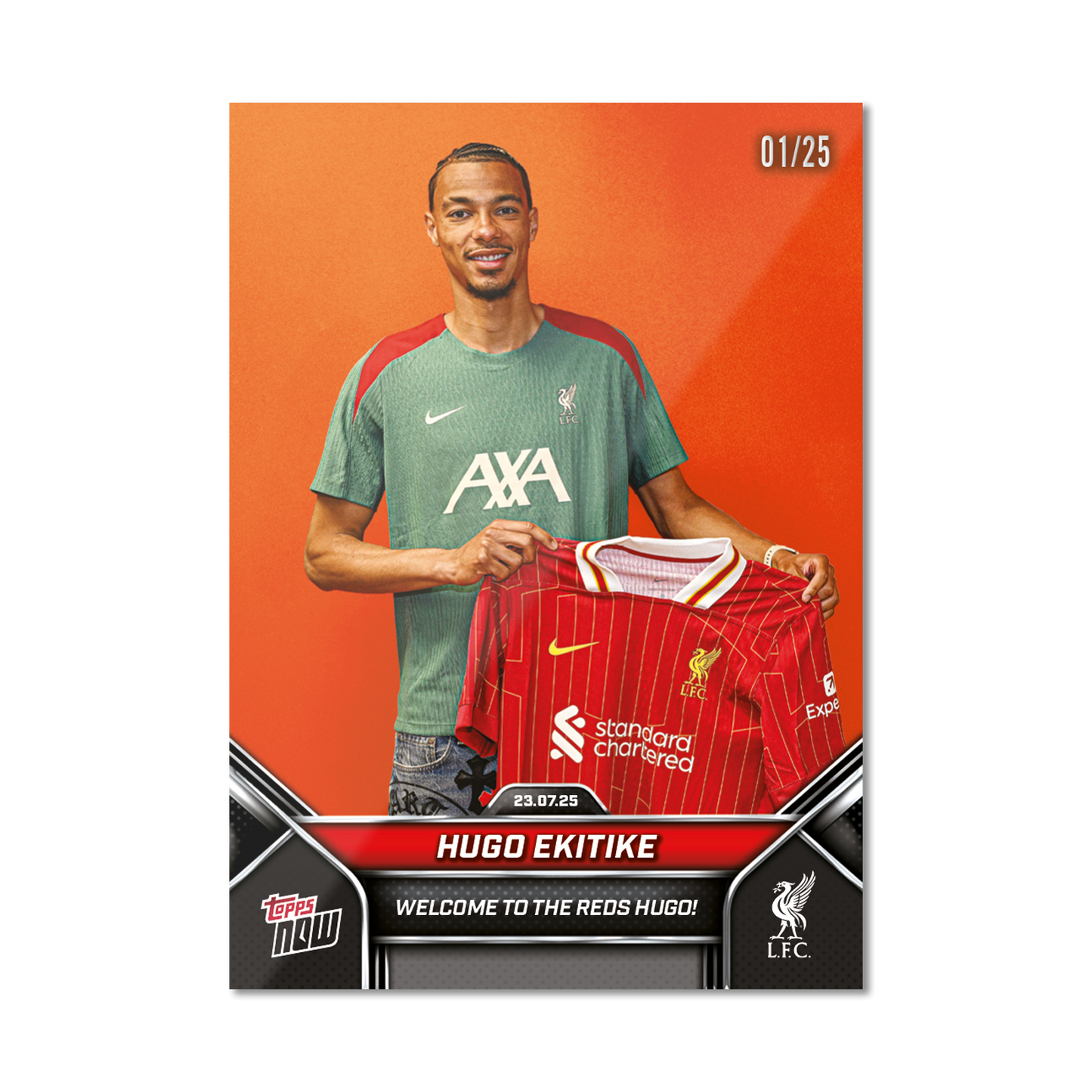 Hugo Ekitike - 2024-25 Liverpool Topps NOW® - Card 2 - PR: 656