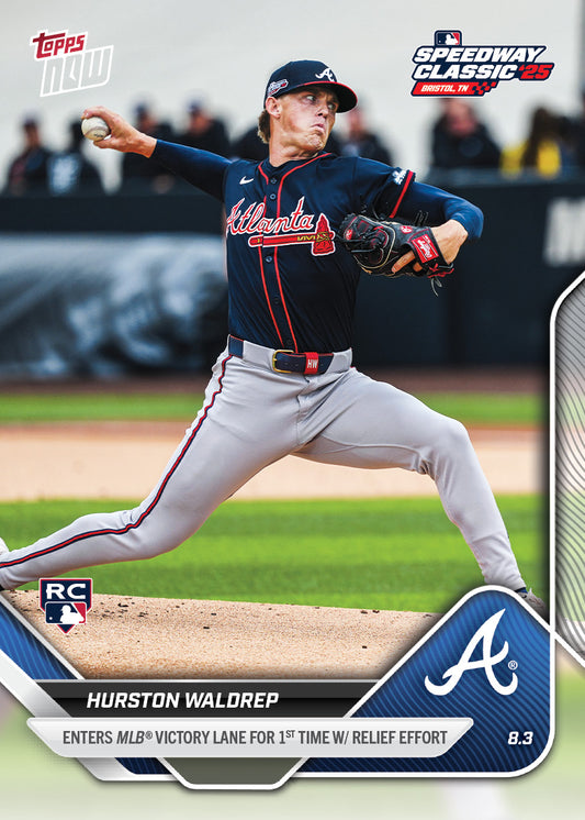 Hurston Waldrep - 2025 MLB Topps NOW® - Card 509 - PR: 1473