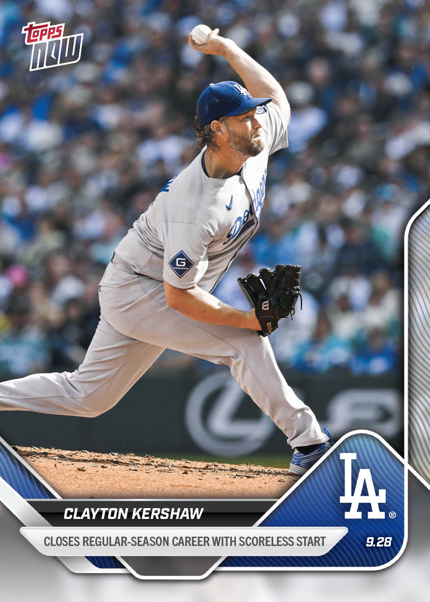 Clayton Kershaw - 2025 MLB Topps NOW® - Card 791 - PR: 5431