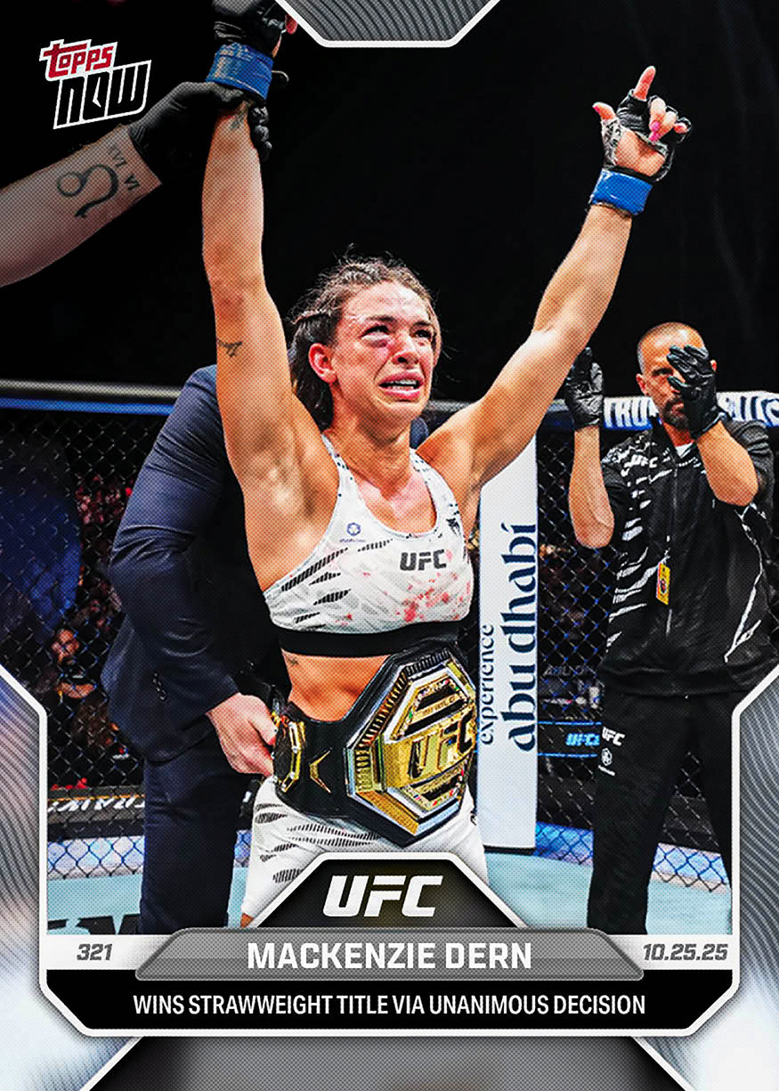 Mackenzie Dern - 2025 UFC Topps NOW® - Card 36 - PR: 966