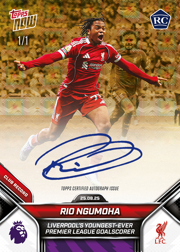 Rio Ngumoha - 2025-26 Premier League Topps NOW® - Card 11 - LOOK FOR AUTO - PR: 11401