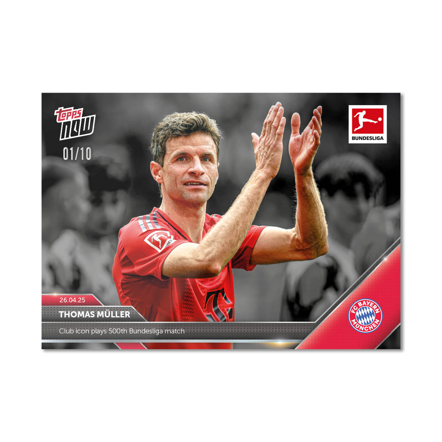 Thomas Müller - 2024-25 Bundesliga Topps NOW® Card 176 - LOOK FOR AUTO-RELIC - PR: 7754