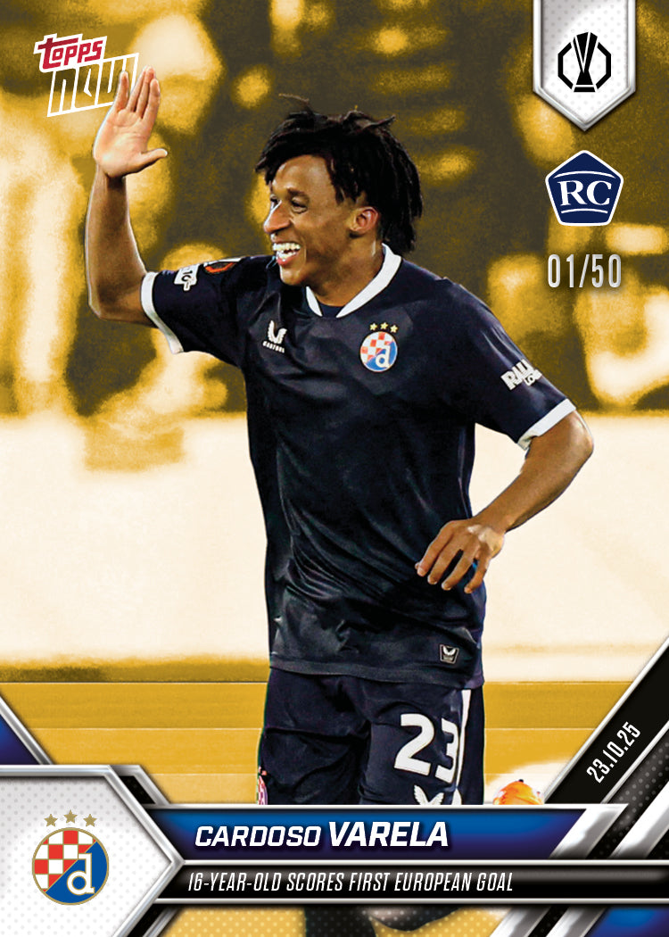 Cardoso Varela - 2025-26 UEL Topps NOW® - Card 7