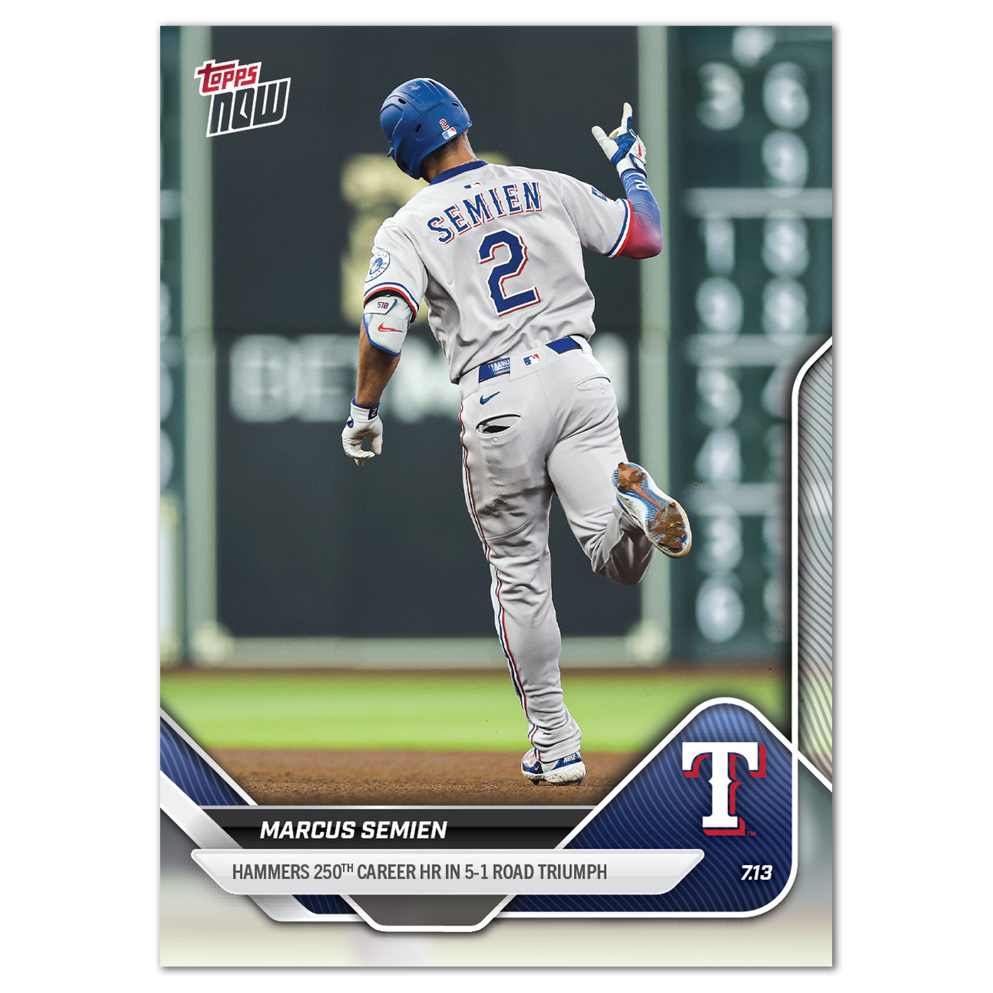 Marcus Semien - 2025 MLB Topps NOW® - Card 423 - PR: 408