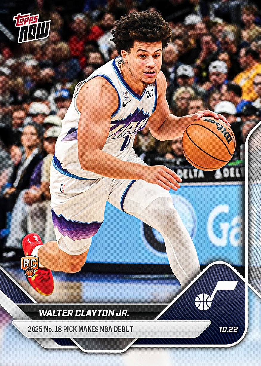 Walter Clayton Jr. - 2025-26 NBA Topps NOW® - Card 16 - PR: 764