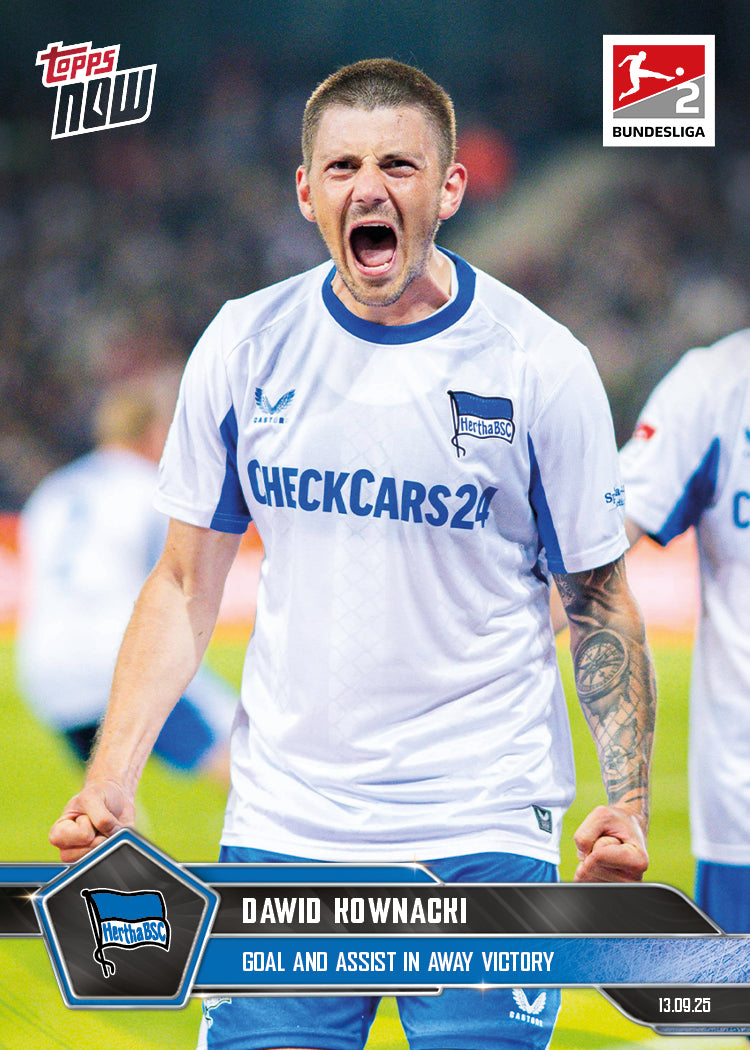 Dawid Kownacki - 2025-26 Bundesliga Topps NOW® - Card 21 - PR: 280