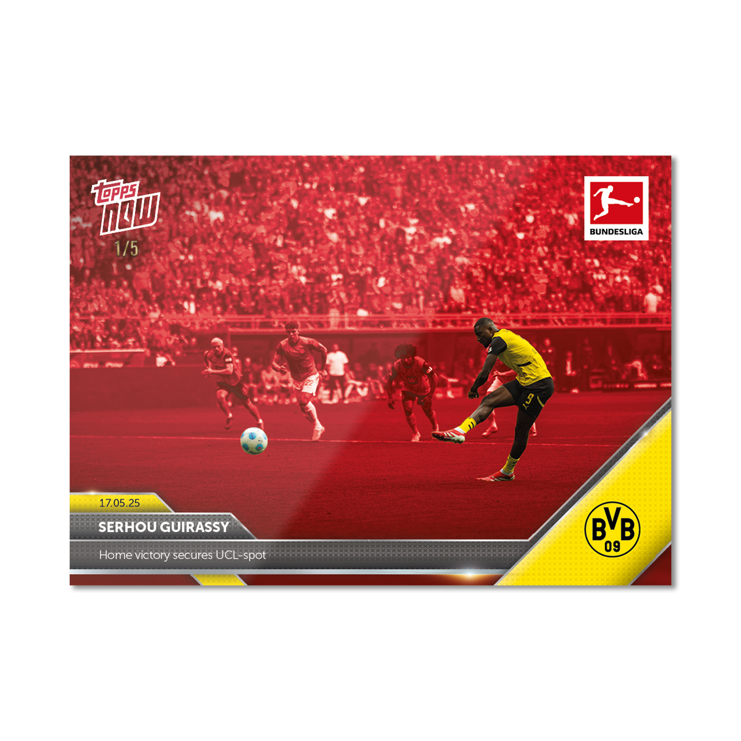 Serhou Guirassy - 2024-25 Bundesliga Topps NOW® - Card 192 - PR: 145