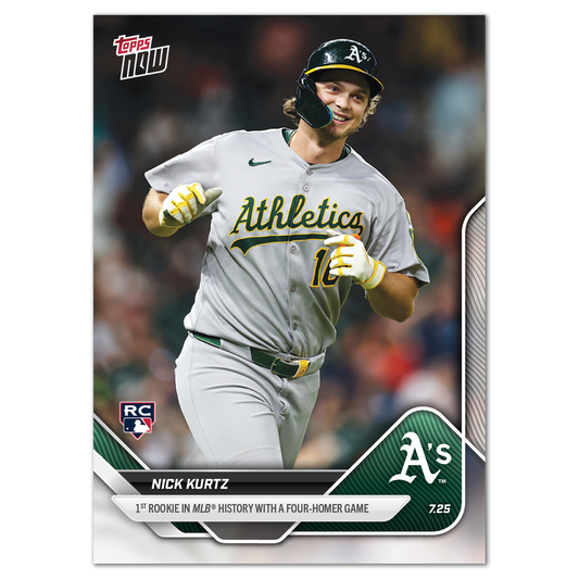 Nick Kurtz - 2025 MLB Topps NOW® - Card 464 - LOOK FOR RELICS & AUTO-RELICS - PR: 53611