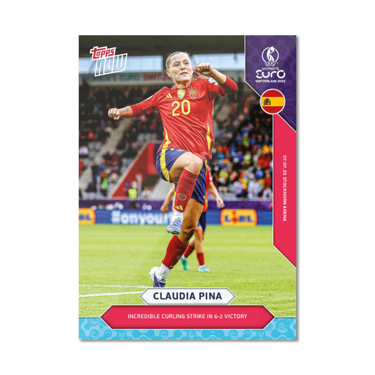Cláudia Pina - UEFA Women’s EURO 2025™ Topps NOW® - Card 10 - PR: 231
