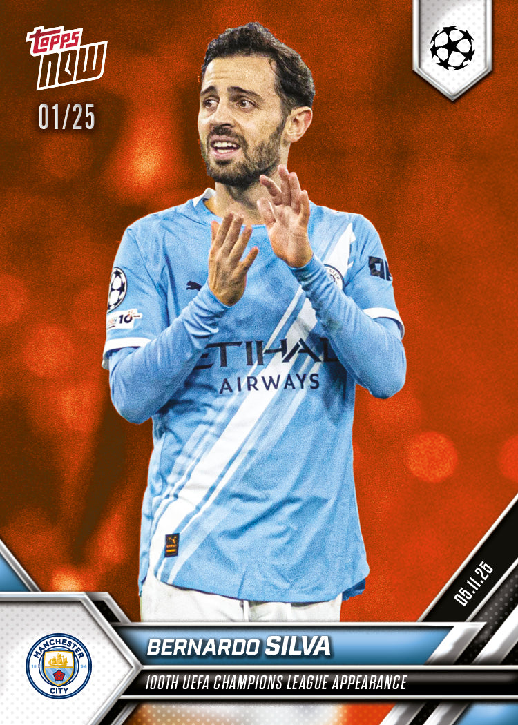 Bernardo Silva - 2025-26 UCL Topps NOW® - Card 49