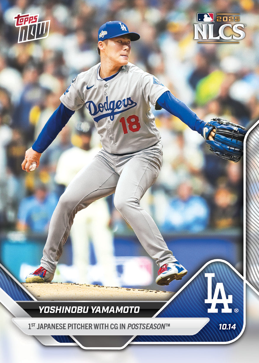 Yoshinobu Yamamoto - 2025 MLB Topps NOW® - Card 870 - PR: 16505