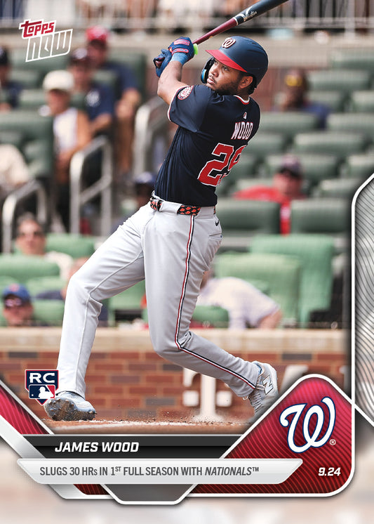 James Wood - 2025 MLB Topps NOW® - Card 758 - PR: 3453