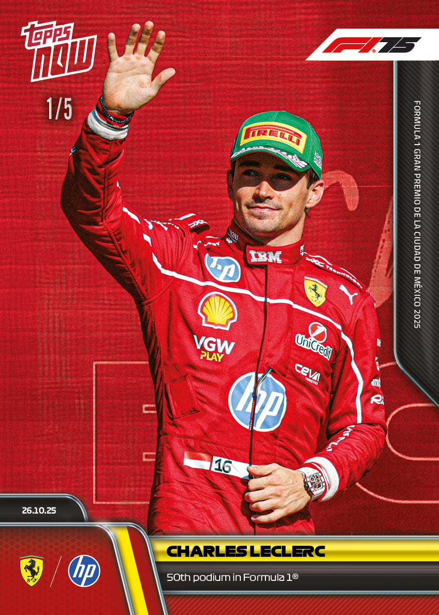 Charles Leclerc - 2025 Formula 1® Topps NOW® - Card 74 - PR: 3675