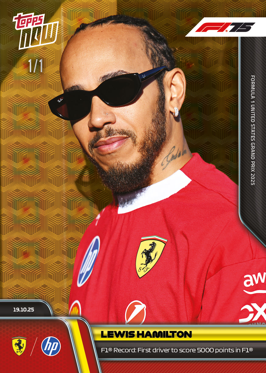 Lewis Hamilton - 2025 Formula 1® Topps NOW® - Card 70 - PR: 7103