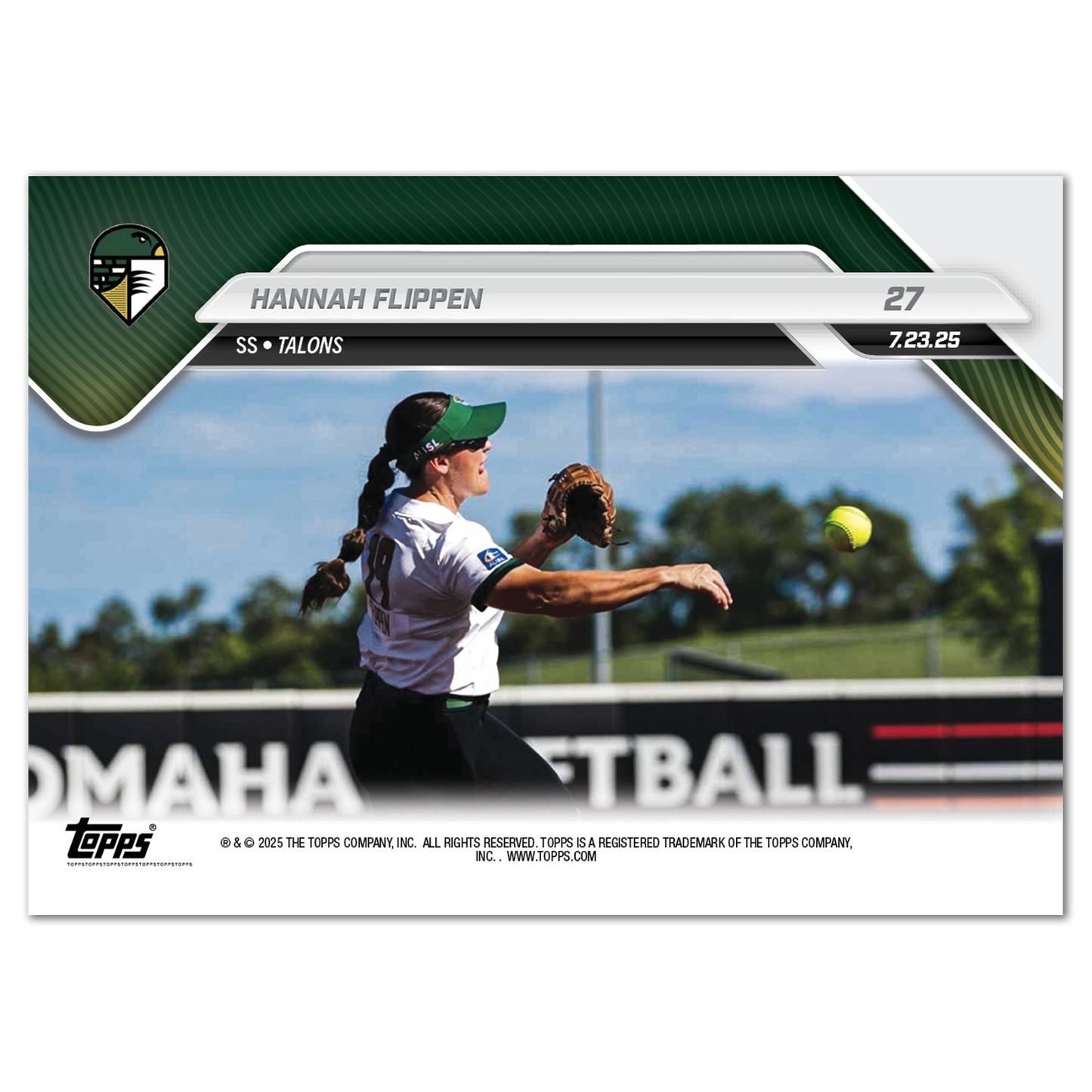 Hannah Flippen - 2025 AUSL Topps NOW® - Card 27 - LOOK FOR AUTOS - PR: 770