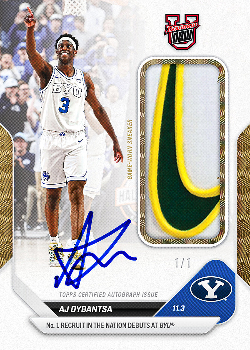 AJ Dybantsa - 2025-26 Bowman U NOW® Basketball - Card 1