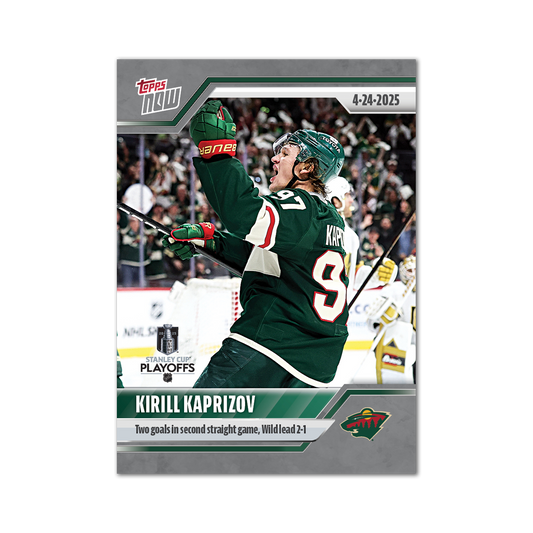 Kirill Kaprizov - 2024-25 NHL Topps NOW® - Sticker # 167 Pack - PR: 195