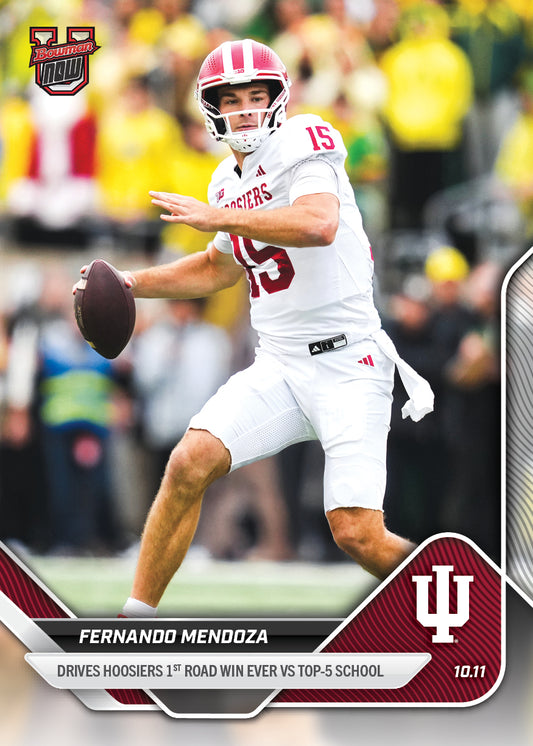 Fernando Mendoza - 2025-26 Bowman U NOW® Football - Card 26 - PR: 2475