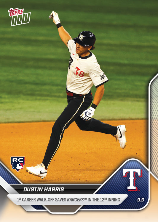 Dustin Harris - 2025 MLB Topps NOW® - Card 662 - PR: 581