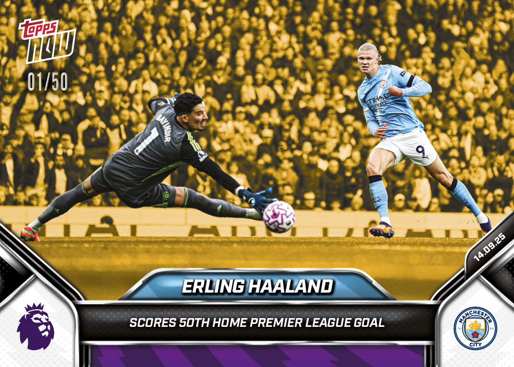 Erling Haaland - 2025-26 Premier League Topps NOW® - Card 20 - PR: 1137