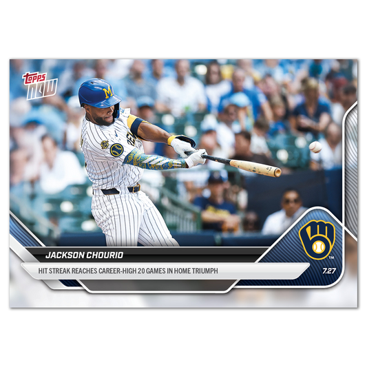 Jackson Chourio - 2025 MLB Topps NOW® - Card 471 - PR: 734