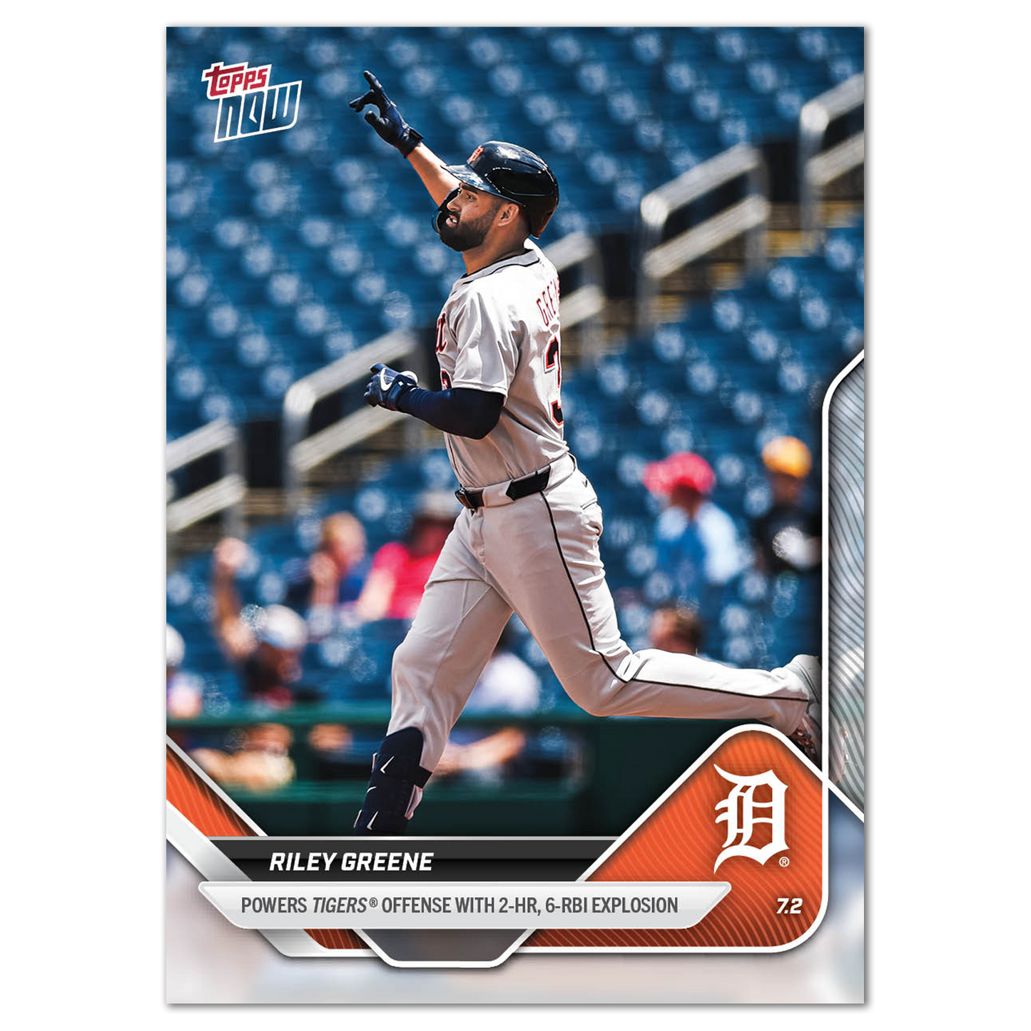 Riley Greene - 2025 MLB Topps NOW® - Card 375 - PR: 1036