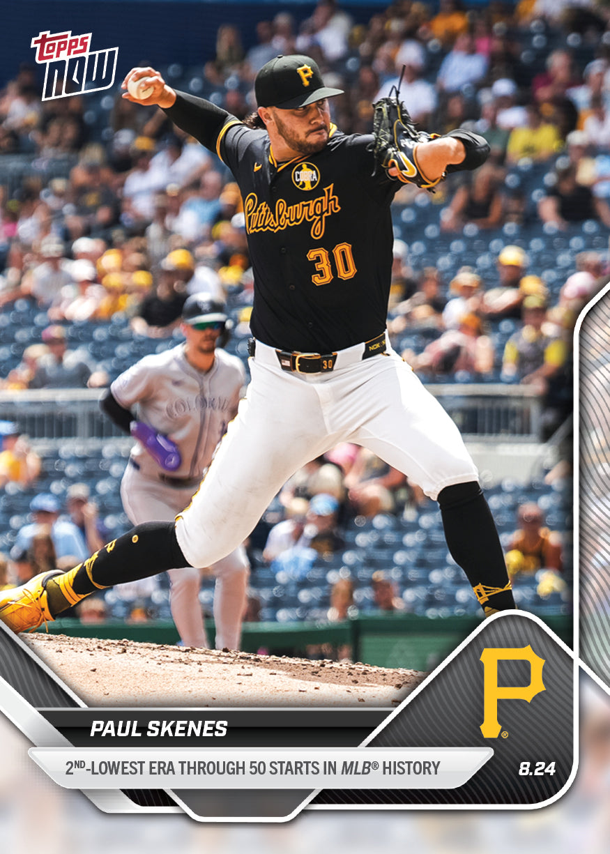 Paul Skenes - 2025 MLB Topps NOW® - Card 603 - PR: 4298