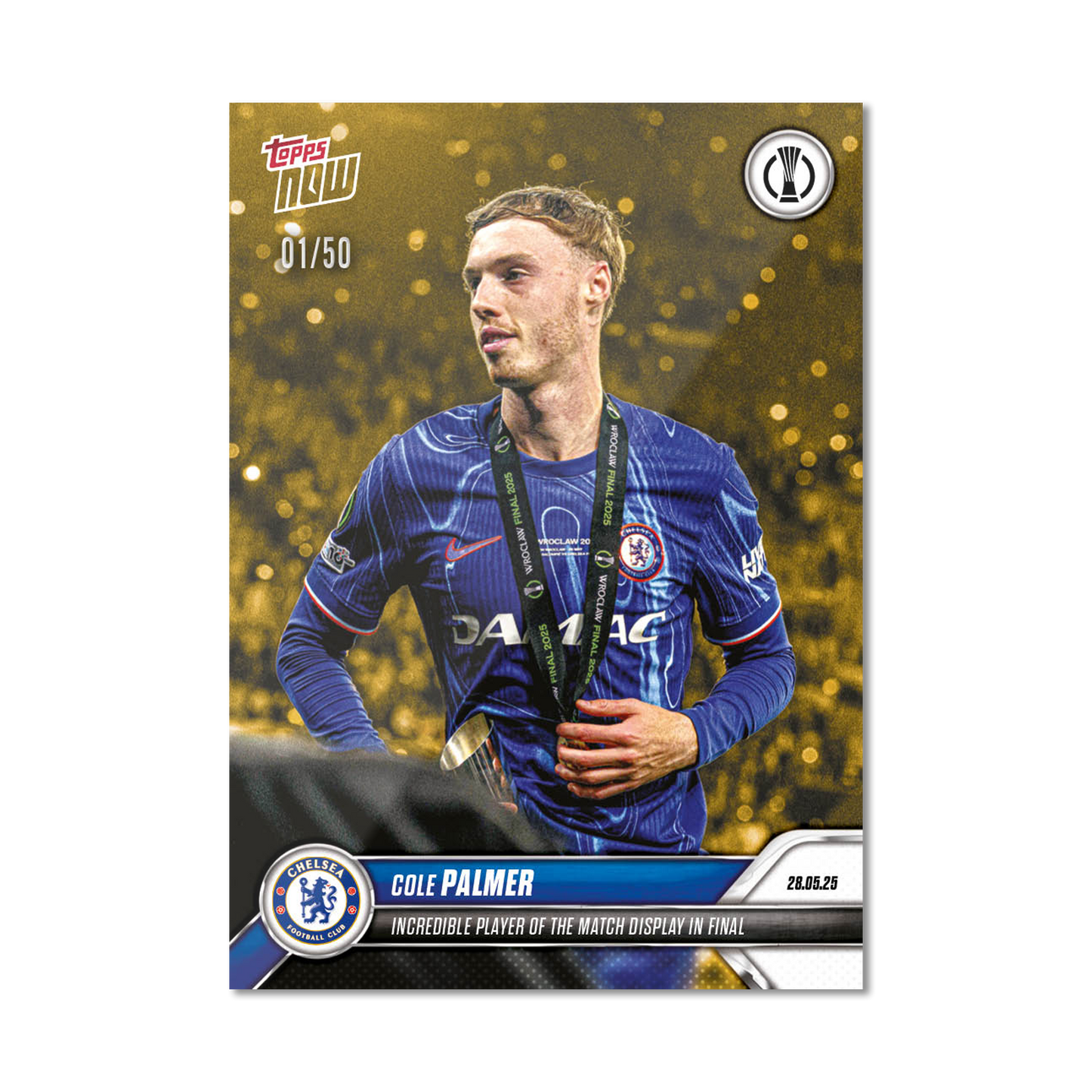 Cole Palmer - 2024-25 UECL Topps NOW® - Card 13 - LOOK FOR AUTO-RELICS - PR: 3073