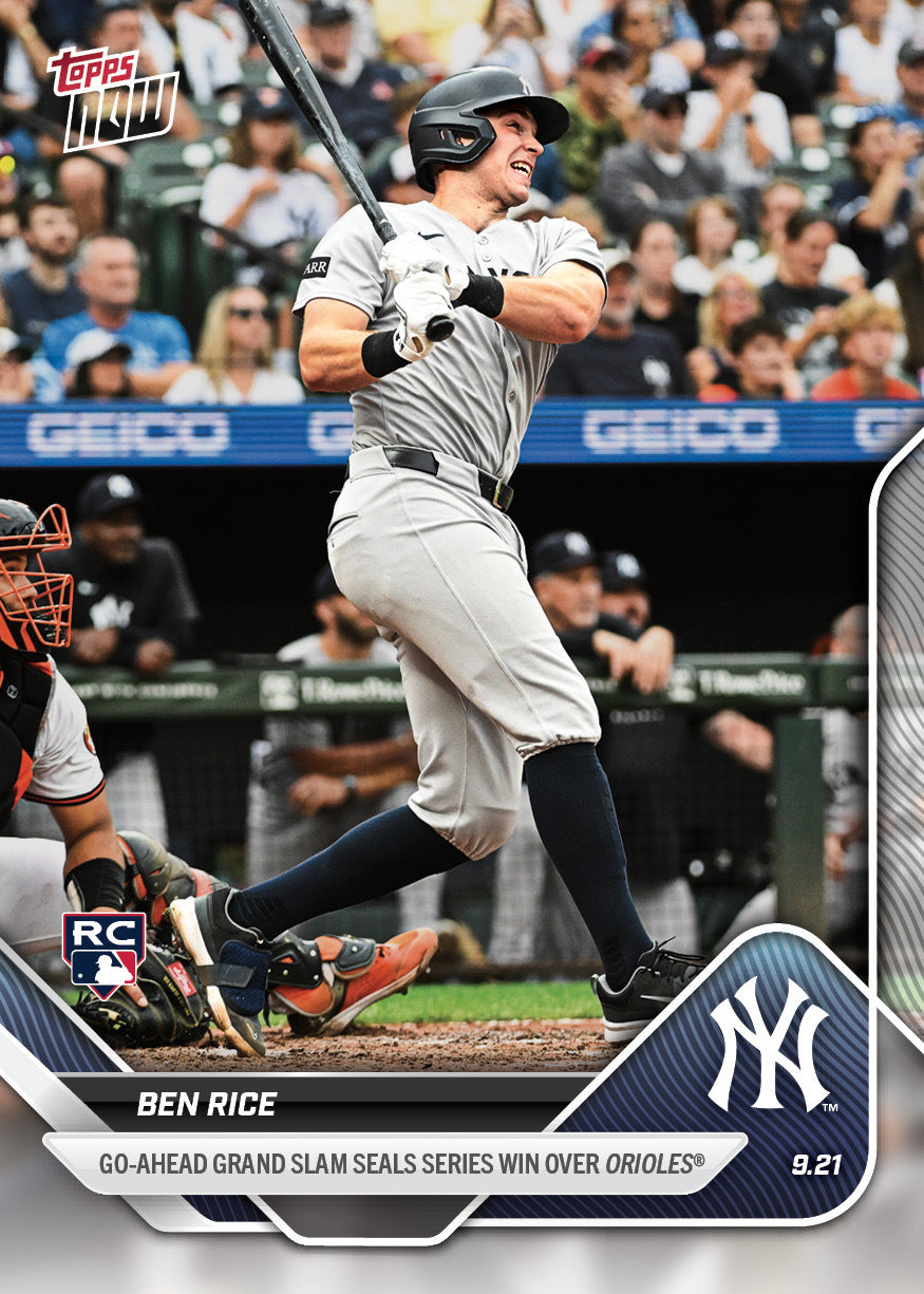 Ben Rice - 2025 MLB Topps NOW® - Card 743 - PR: 1397