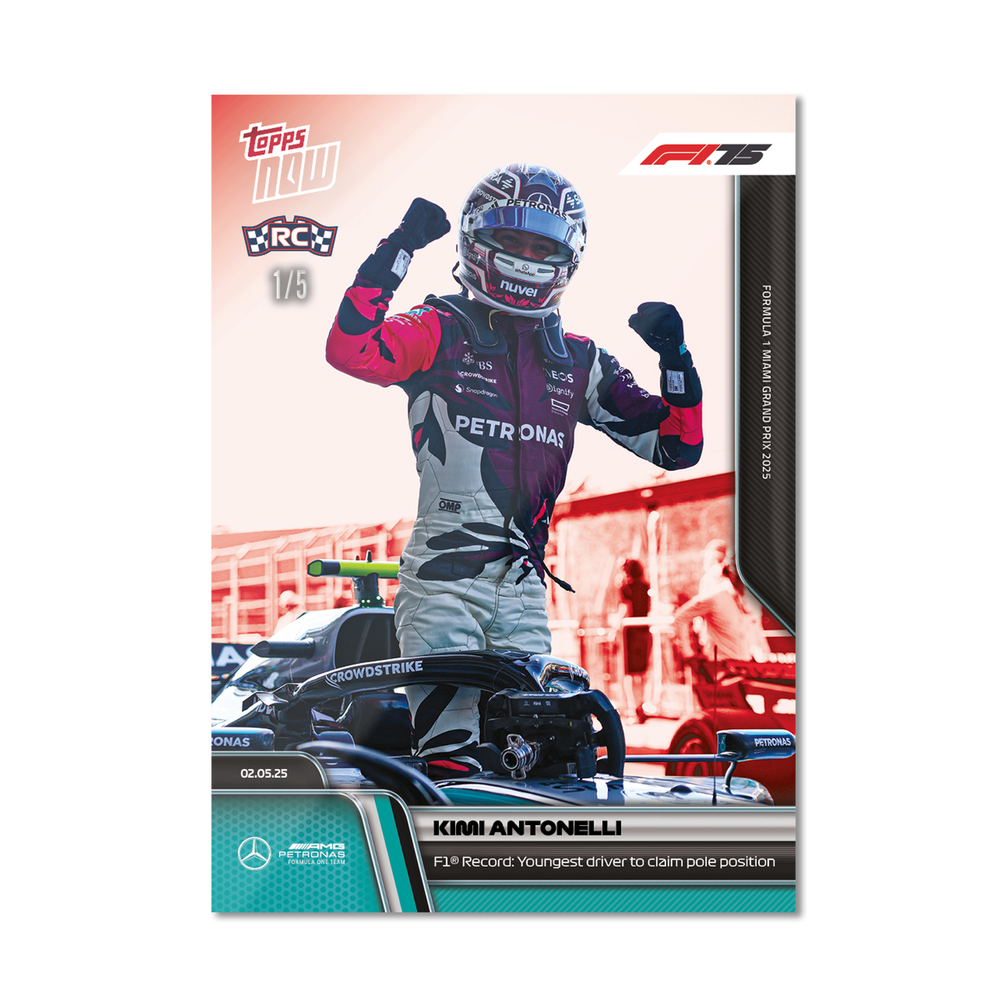 Kimi Antonelli - 2025 Formula 1® Topps NOW® - Card 33 - PR: 5647