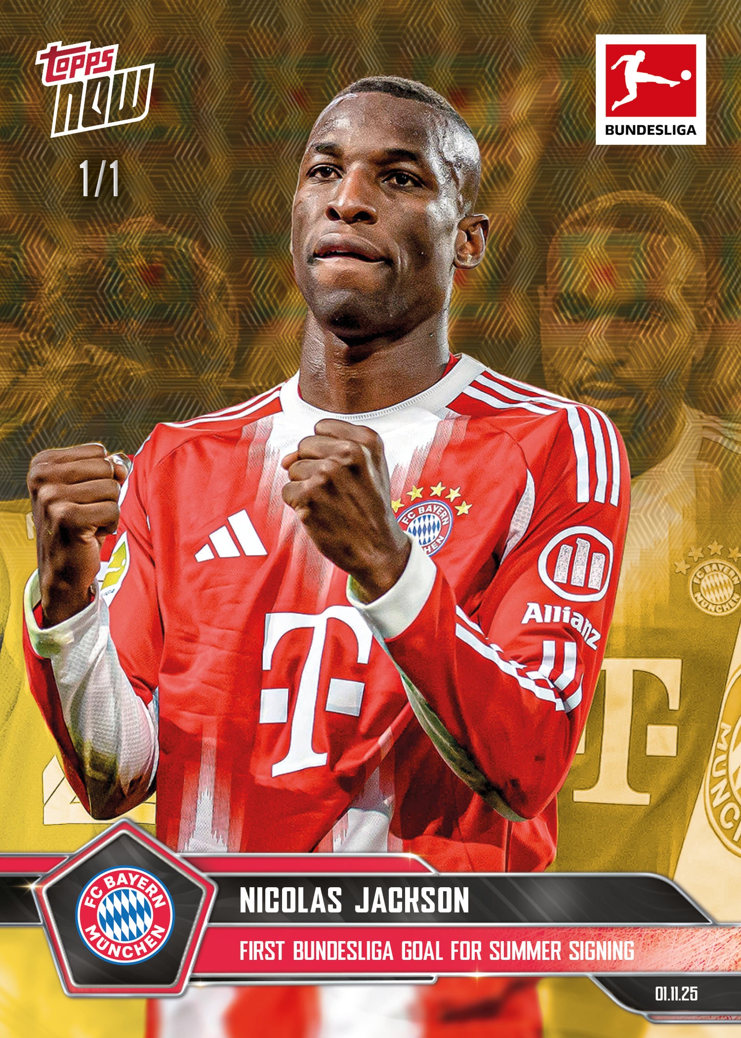 Nicolas Jackson - 2025-26 Bundesliga Topps NOW® - Card 54