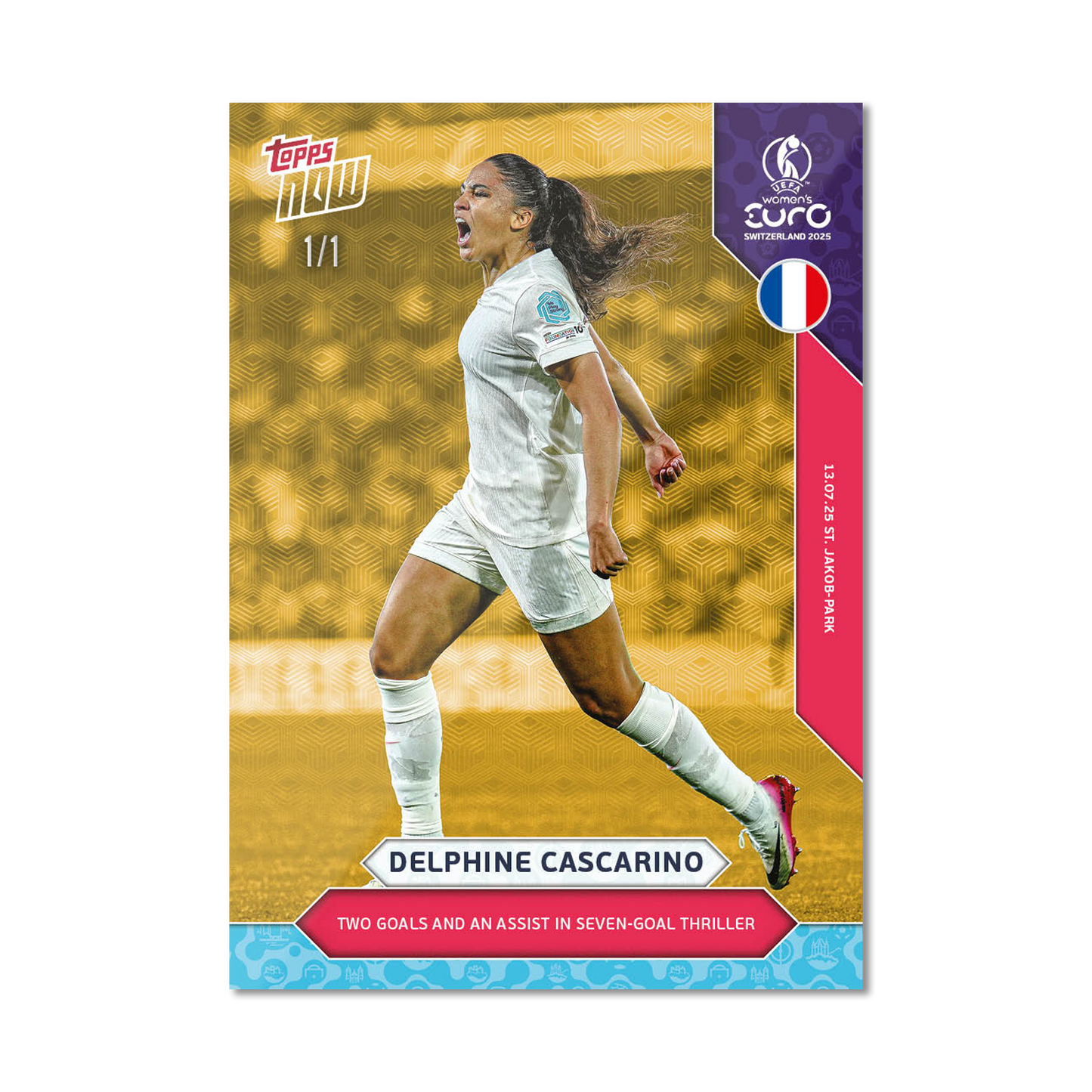 Delphine Cascarino - UEFA Women’s EURO 2025™ Topps NOW®  - Card 18 - PR: 122