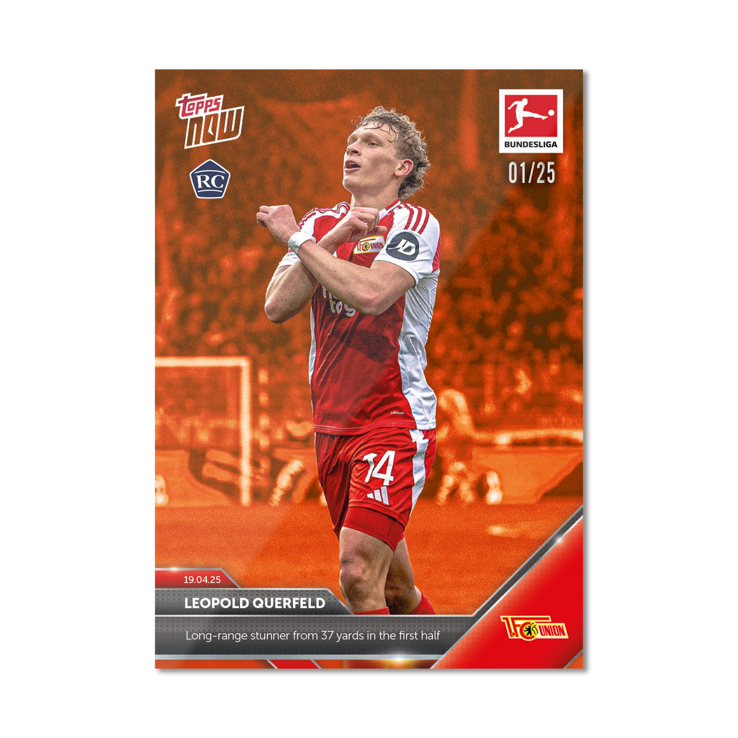 Leopold Querfeld - 2024-25 Bundesliga Topps NOW® Card 169 - PR: 385