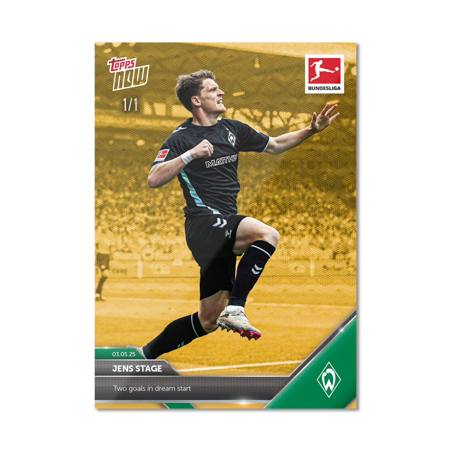 Jens Stage - 2024-25 Bundesliga Topps NOW® - Card 179 - PR: 67